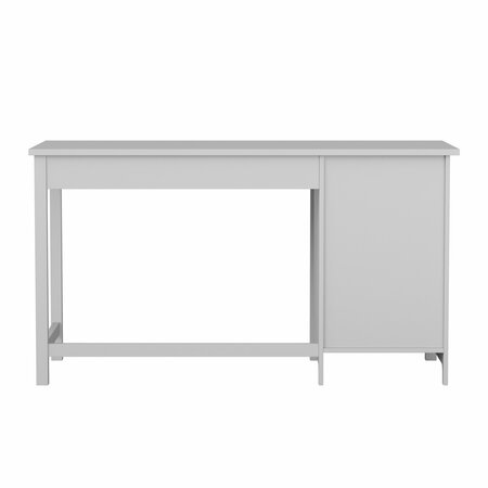 Martha Stewart Hutton Shaker Style Home Office Desk w/Storage in Gray w/Brushed Nickel Hardware ZG-ZP-09-GY-MS